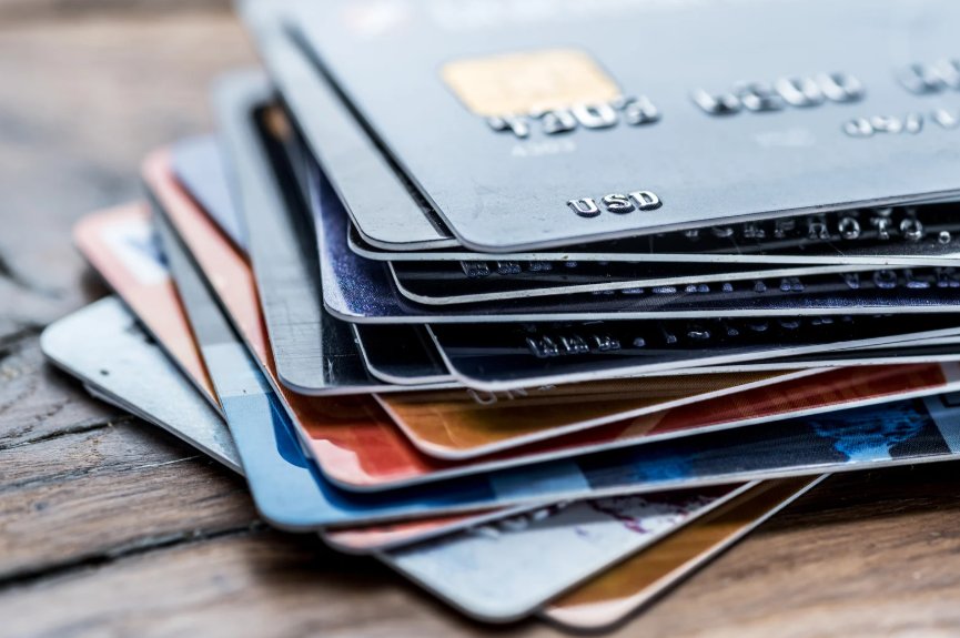 Stack of credit cards