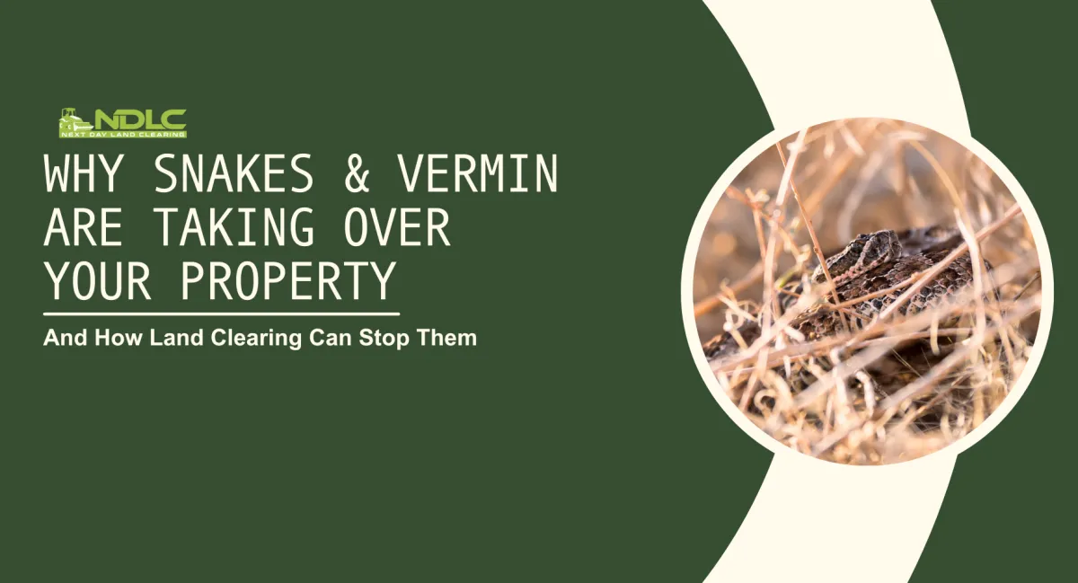 Why Snakes and Vermin Are Taking Over Your Property This Summer—And How Land Clearing Can Stop Them