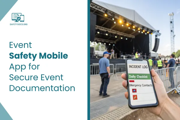 event safety mobile app, secure event documentation