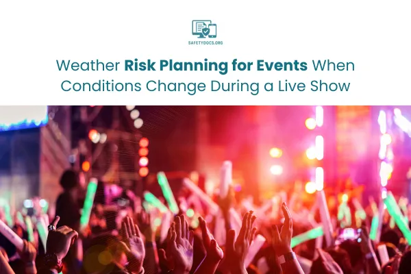 Weather Risk Planning for Events During Live Shows