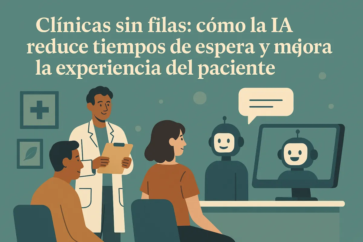 Clínicas sin filas: cómo la IA reduce tiempos de espera y mejora la experiencia del paciente