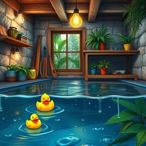 Alt text: "Cover image depicting emergency water removal in Snowmass, Colorado, featuring a serene alpine landscape with snow-capped mountains under a blue sky. Intricate Native American patterns weave through the scene, illustrating flowing water, vibrant greenery, and hints of wildlife like deer and birds. The image balances a calm yet alert mood, showcasing quirky elements like swirling water patterns and playful raindrops. The background highlights native flora and fauna in earthy browns, deep greens, and warm yellows against whites and blues, encapsulating both the urgency of water removal and the tranquility of nature."
