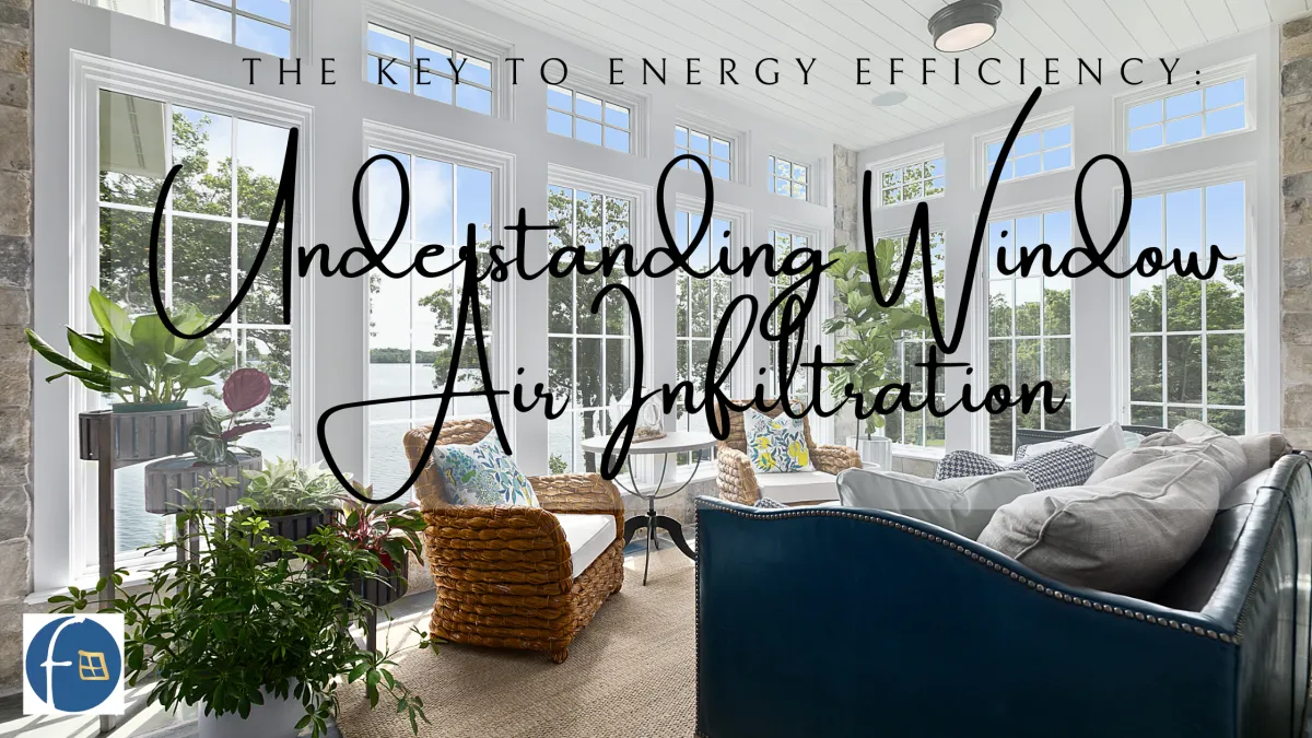 The Key to Energy Efficiency: Understanding Window Air Infiltration