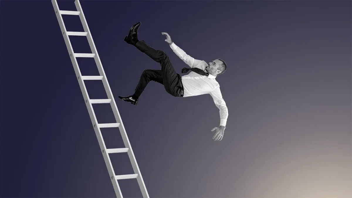 Man falling