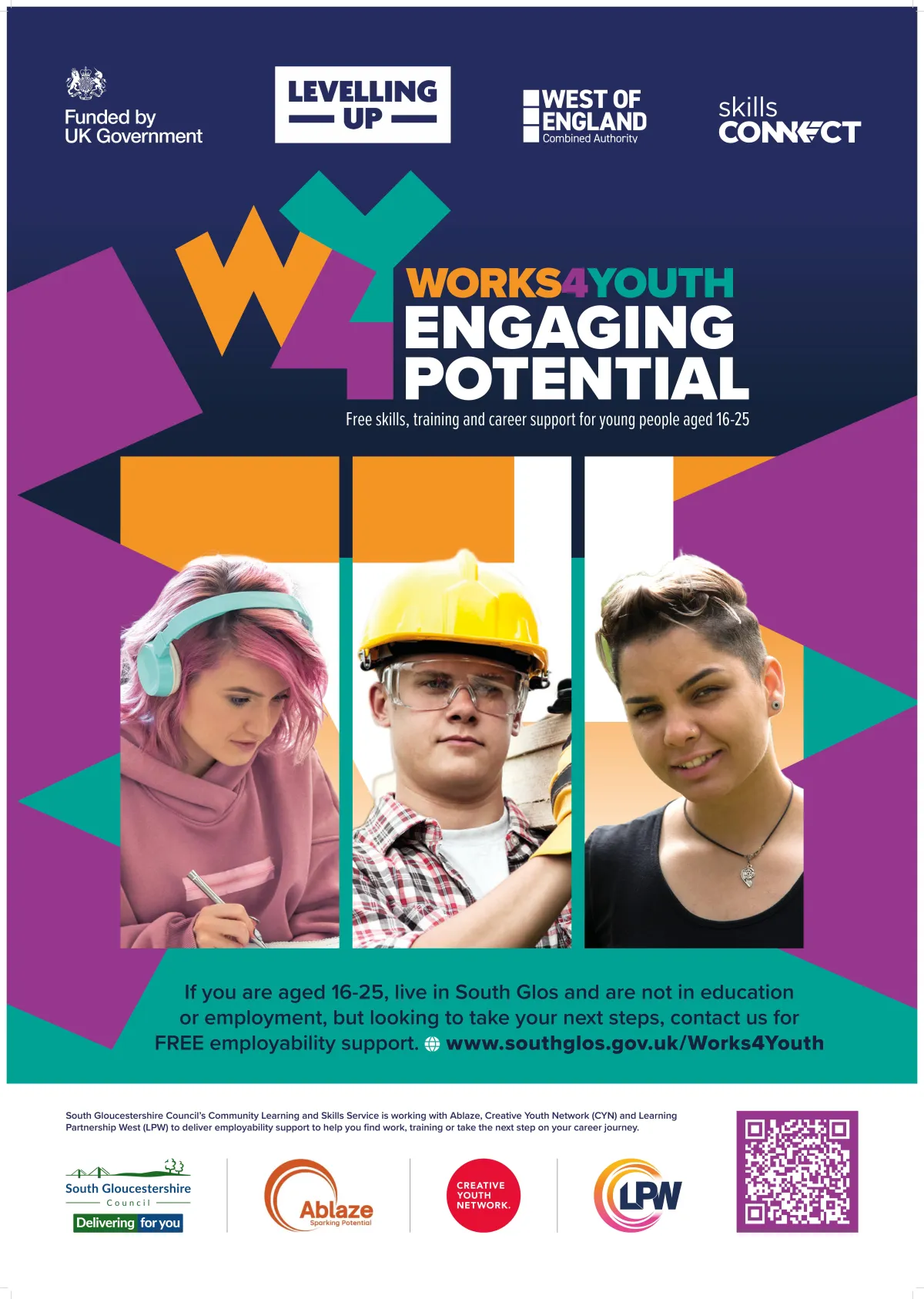 Works 4 Youth Engaging Potential poster