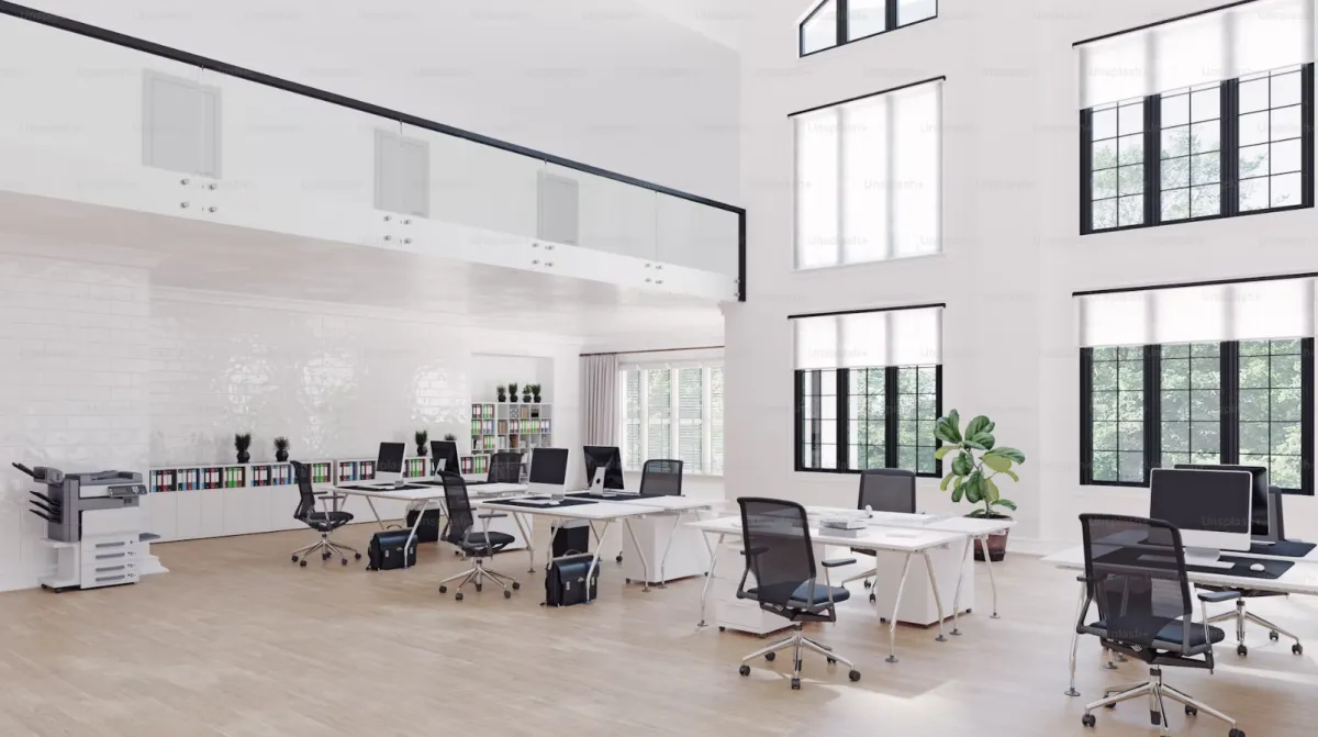 An open office.