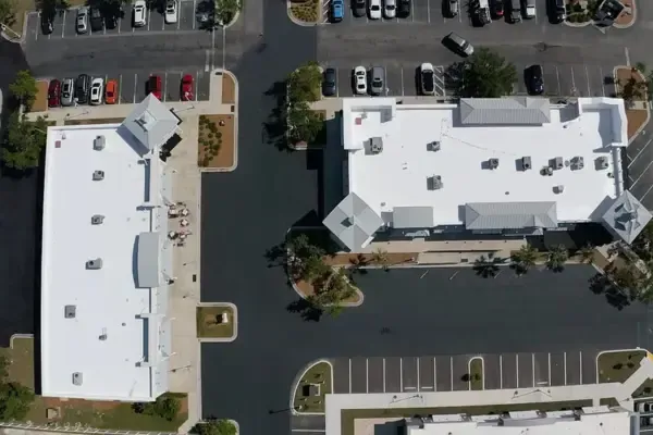 commercial roofing job completed for an Orlando building