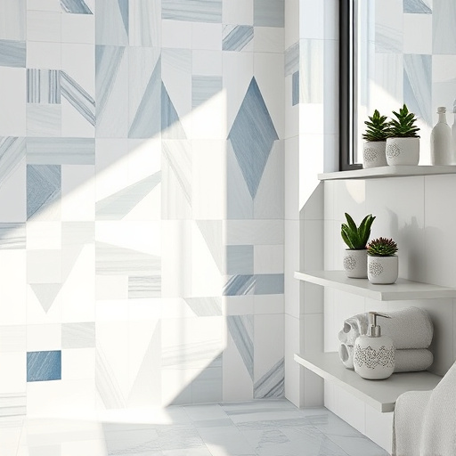 Alt text: "Cover image featuring a newly renovated bathroom reflecting the theme of 'Trusted Bathroom Contractor in Louisville, Kentucky.' The focal point showcases a freestanding tub, elegant sink, and stylish tiles in calming blues, soft whites, and earthy greens, creating a serene atmosphere. A subtle silhouette of the Louisville skyline is visible through a window, blending urban elements with the intimate bathroom setting. Decor includes houseplants and quirky items like colorful towels and unique shower curtains, adding warmth. Playful anthropomorphic animals, such as an owl on a towel rack and a curious cat behind the tub, symbolize trustworthiness. Subtle craftsmanship iconography, like a hammer and wrench in tile patterns, enhances the narrative while maintaining focus on the quality renovations, presenting an inviting and professional tone."