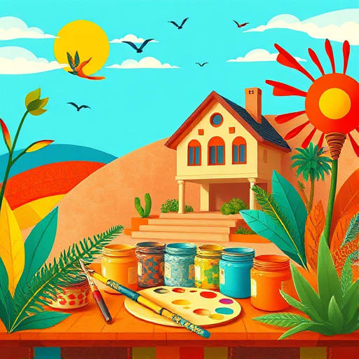 Vibrant PopArt cover image depicting a modern, accessible bathroom designed for individuals with disabilities. The scene features innovative accessibility features such as grab bars, a roll-in shower, and a sleek vanity. Colorful tiles with geometric patterns create a playful yet functional aesthetic. Quirky elements include a cheerful rubber duck on the edge of a luxurious soaker tub and a bathroom scale with a smiling face, promoting positivity around personal care. The uplifting mood is enhanced by bold primary colors like lime green, bright yellow, and soft teal, creating a welcoming atmosphere. A sunlit window in the background showcases potted plants and playful bathroom accessories, reinforcing the themes of comfort and accessibility. Stylish fixtures and a smooth, spacious layout emphasize modern renovations while maintaining a sense of fun and personality.