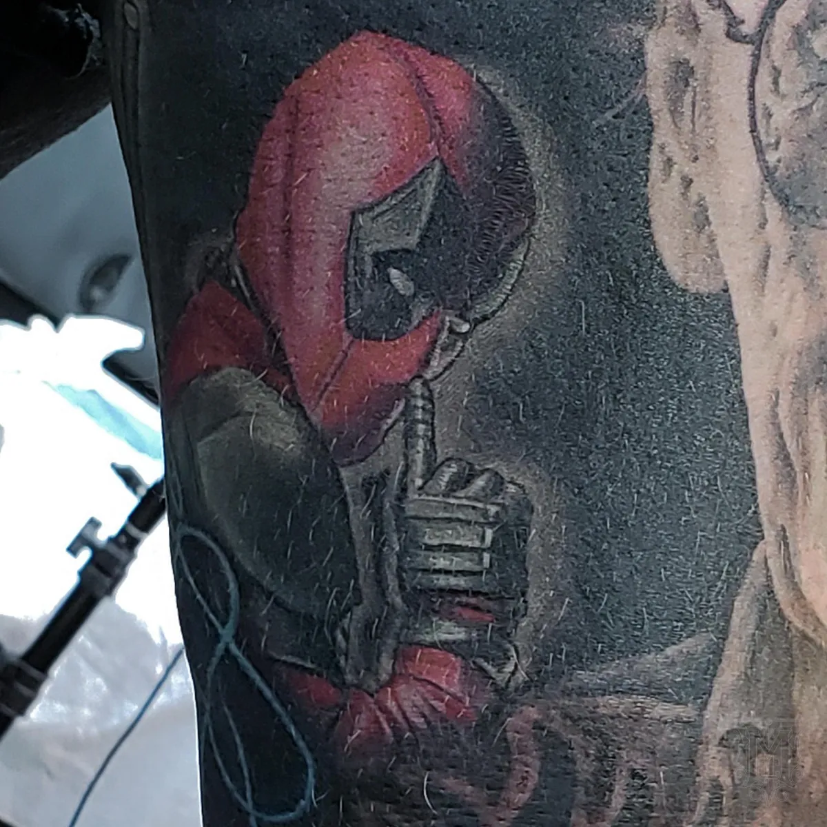 Deadpool in Stans Ear by Mickey Schlick