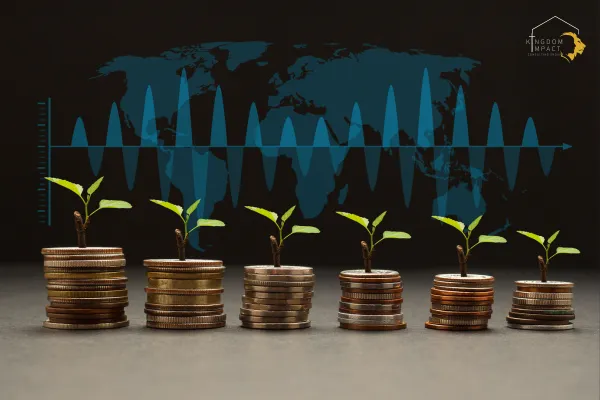 Profit coins with plants