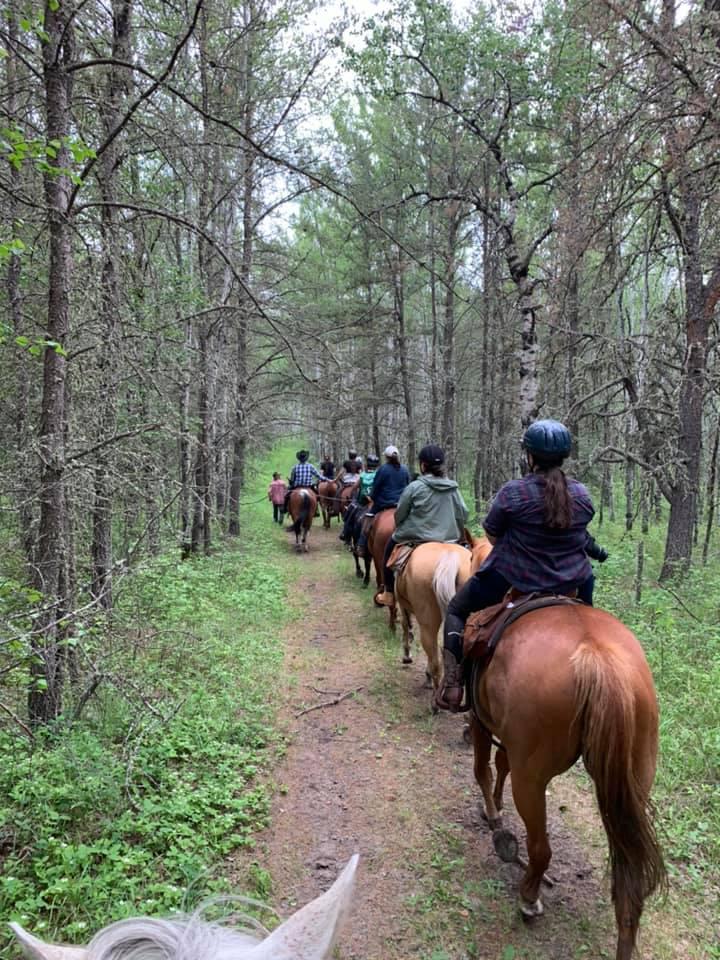 Riding in the backcountry