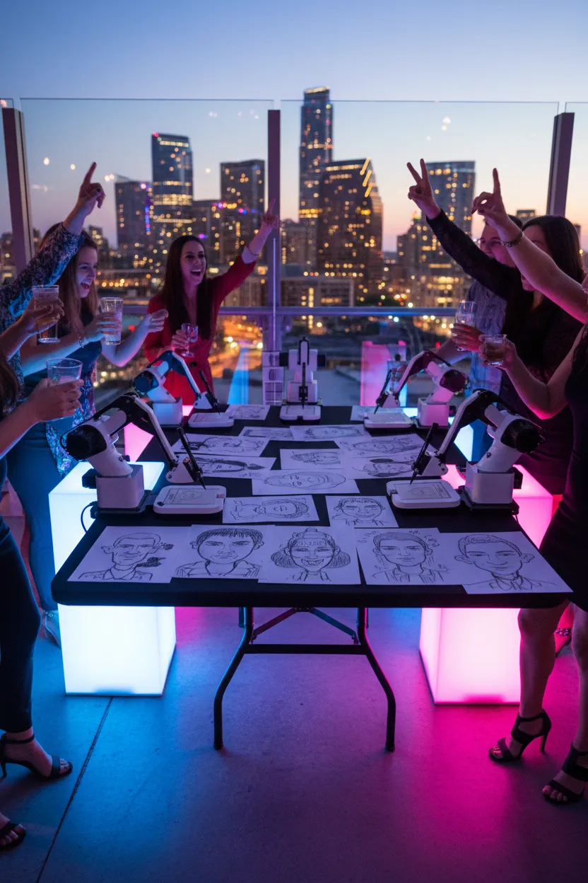 Why Austin Parties Deserve More Than Just a Photo Booth | Draw Me Bot Events