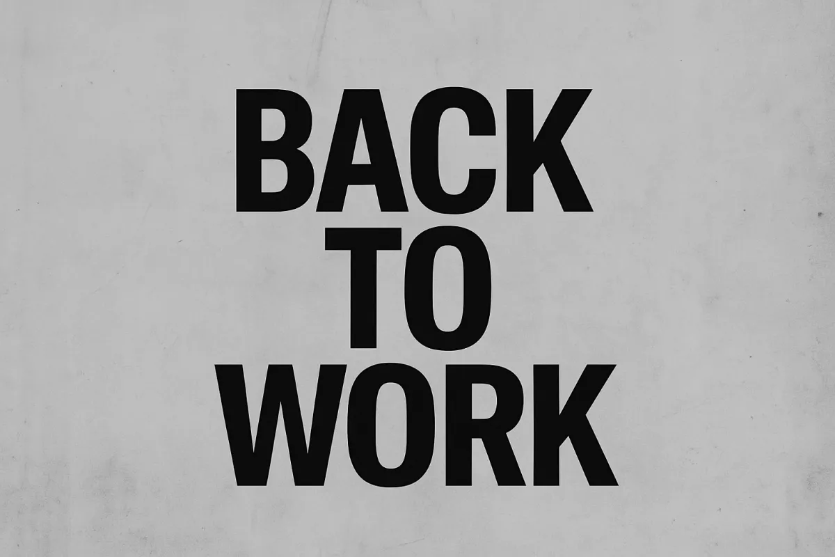 Back To Work
