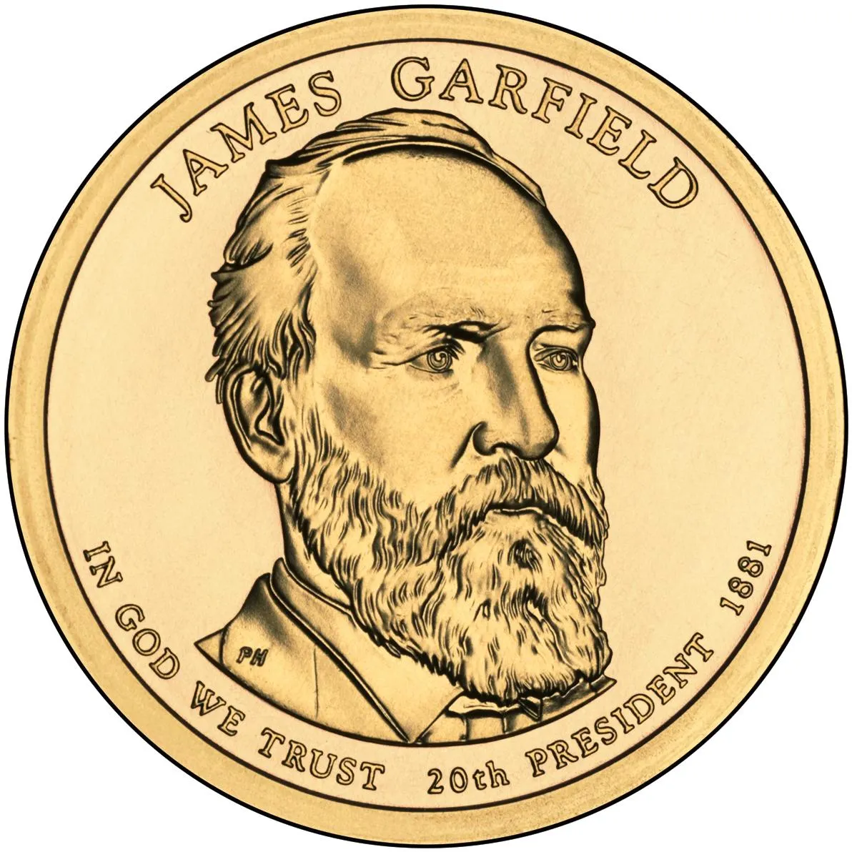James A Garfield coin