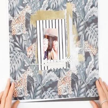 Embossed Scrapbook Photo Frames in 7 Easy Steps