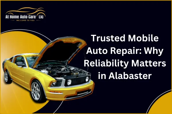 Technician conducting mobile electrical repairs in Alabaster.