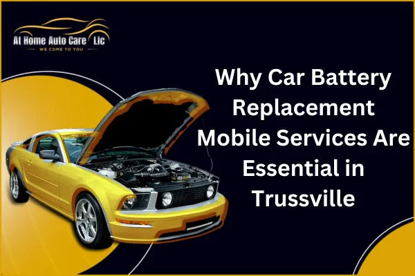 Mobile mechanic replacing a car battery in Pelham.