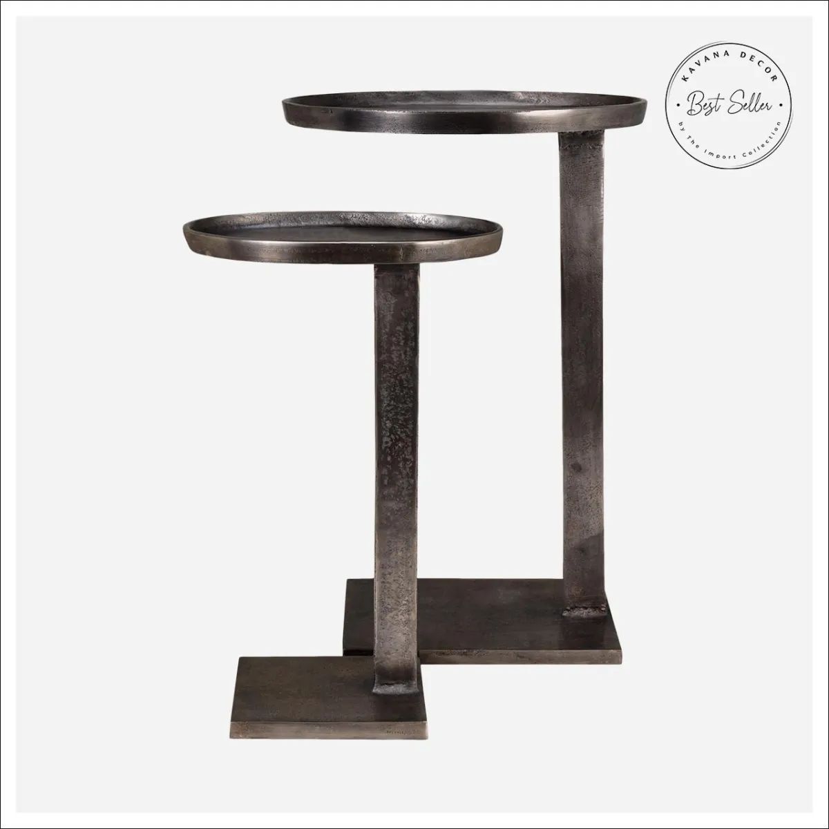 the Conley Tables blend industrial charm with modern sophistication