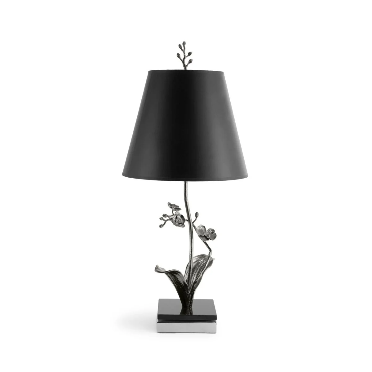 The Black Orchid Table Lamp is one of a series of unique decorative objects that celebrate Michael's profound appreciation for intricacies found in nature