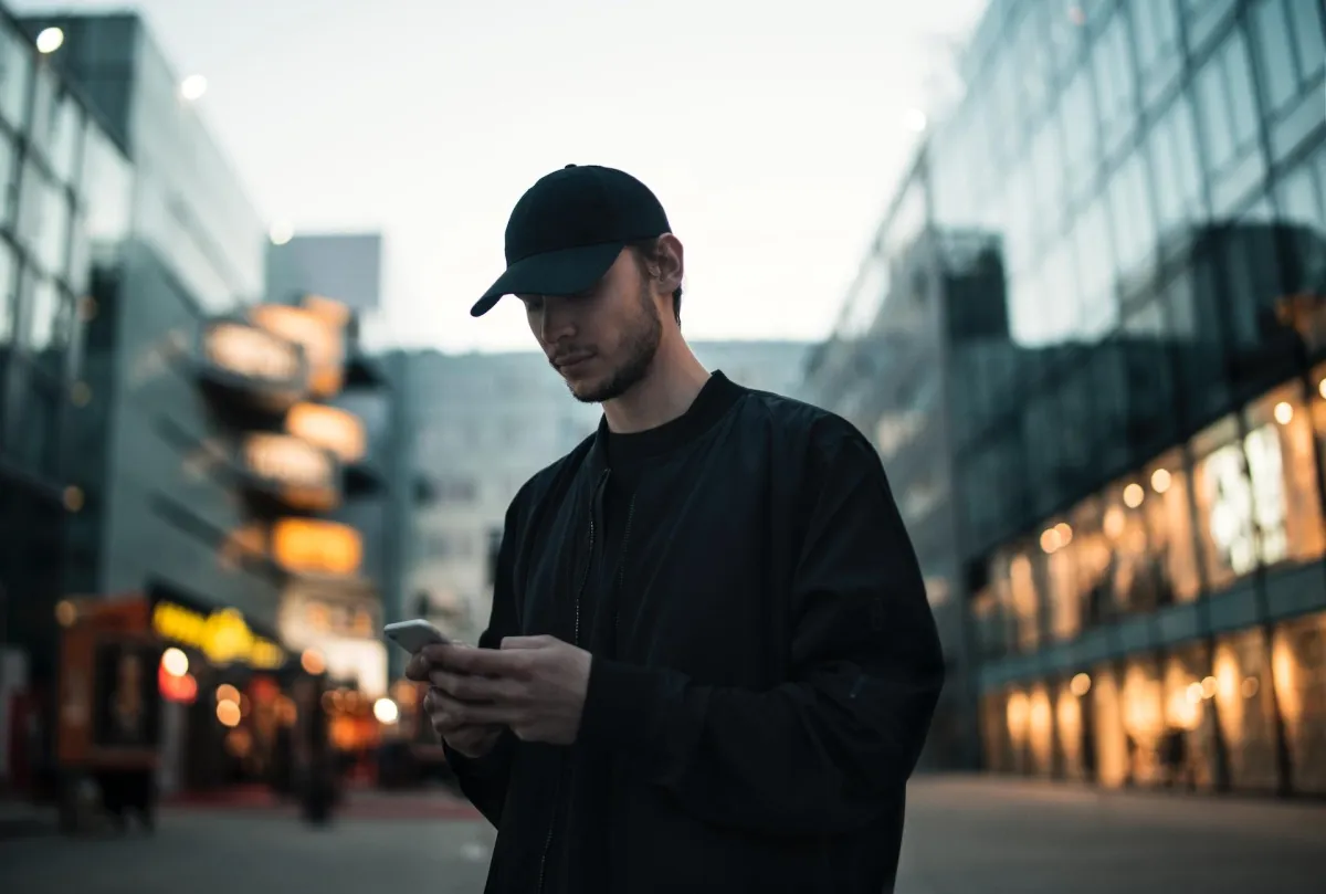 Man Using Phone