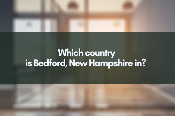 Scenic view of Bedford, New Hampshire with lush greenery and suburban homes