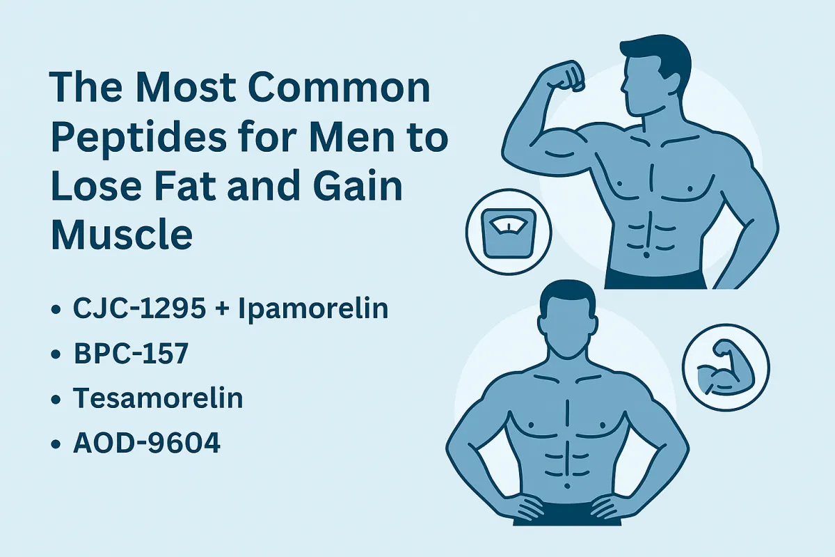 The Most Common Peptides for Men to Lose Fat and Gain Muscle