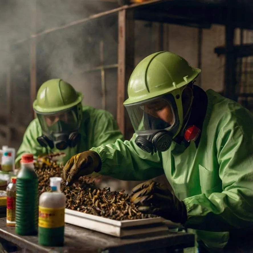 Fumigaciones en instalaciones de almacenamiento a gran escala.