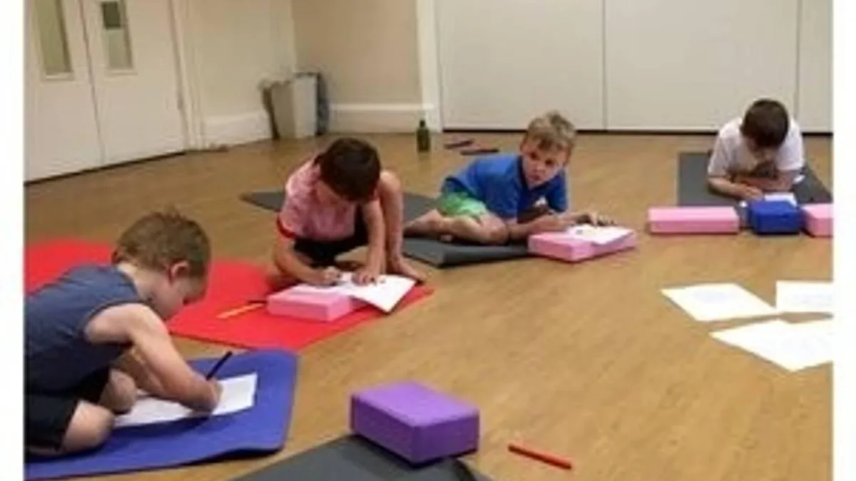 Children practicing Yoga
