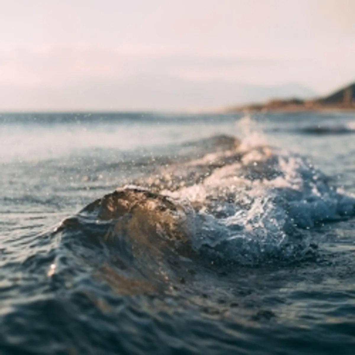 waves at sea off the coast