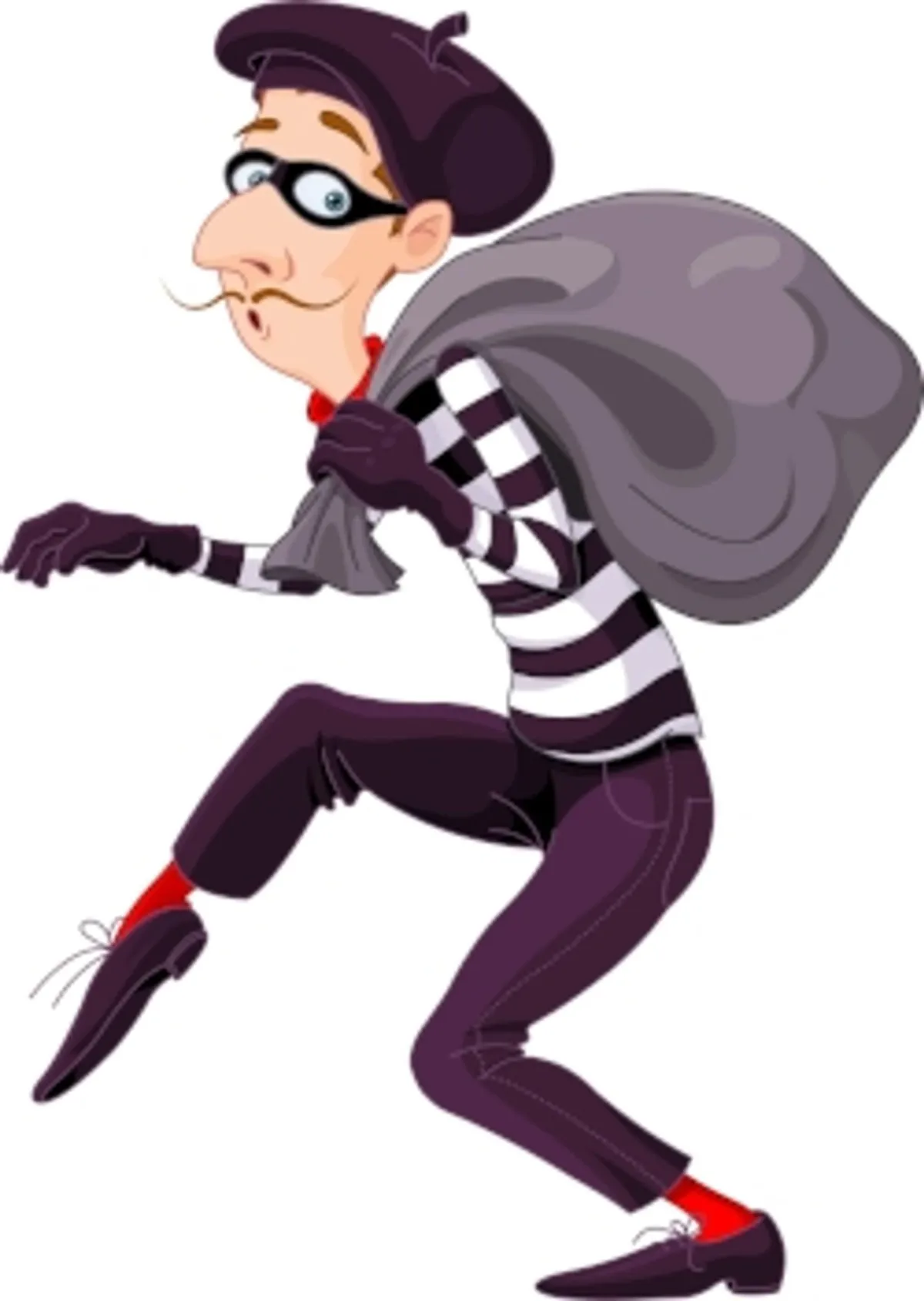 cartoon burglar