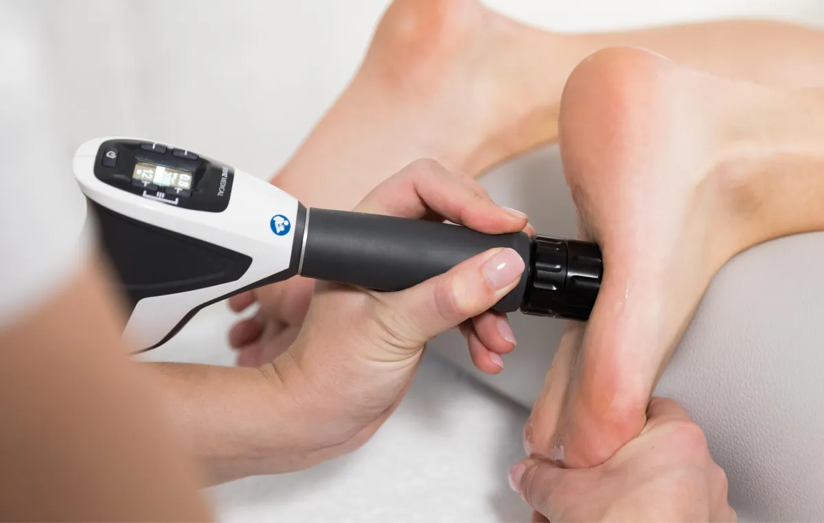 WE Fix Feet shockwave to plantar fasciitis