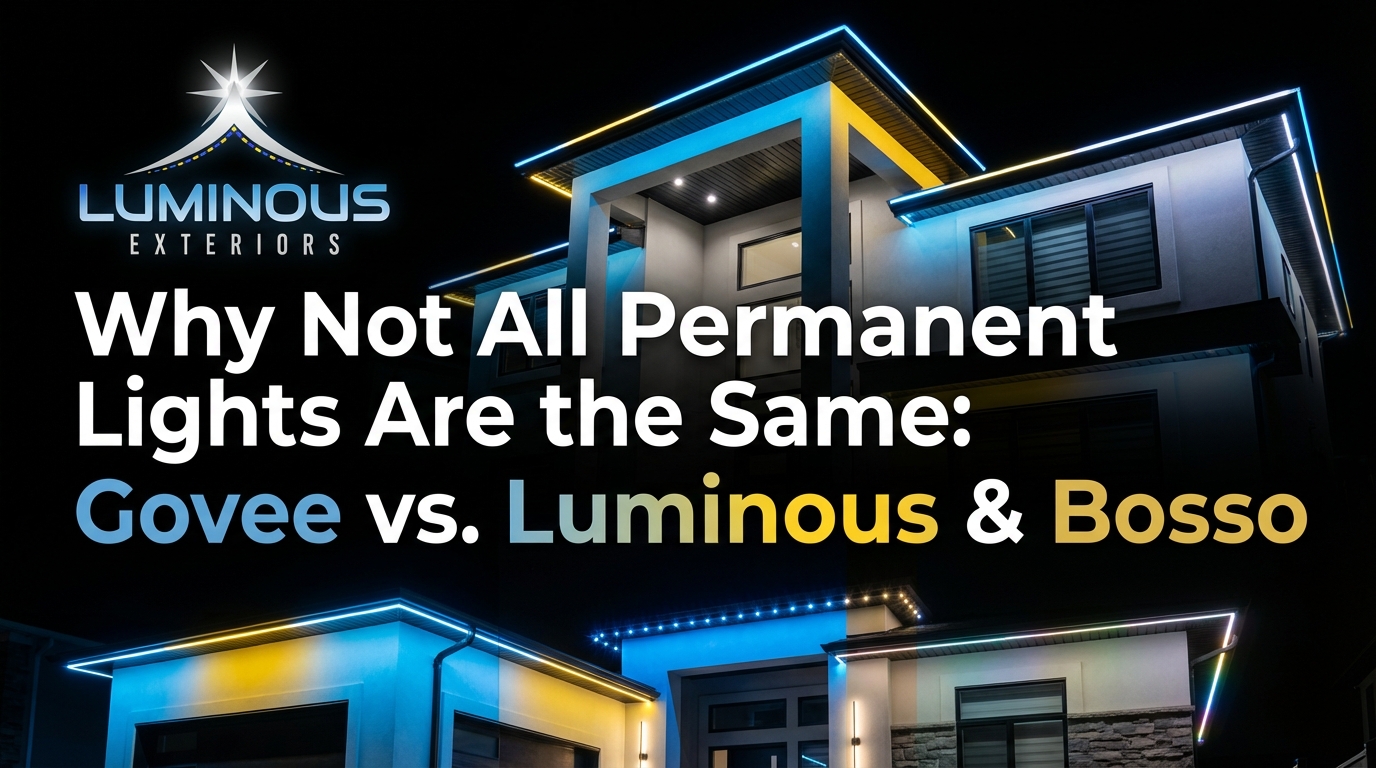 Why Not All Permanent Lights Are the Same: Govee vs. Luminous & Bosso