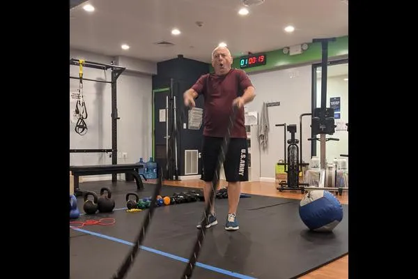 At 76, Charlie continues to defy Father Time with strength training and high-intensity interval training.