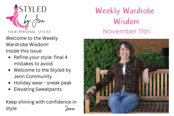 Weekly Wardrobe Wisdom newsletter