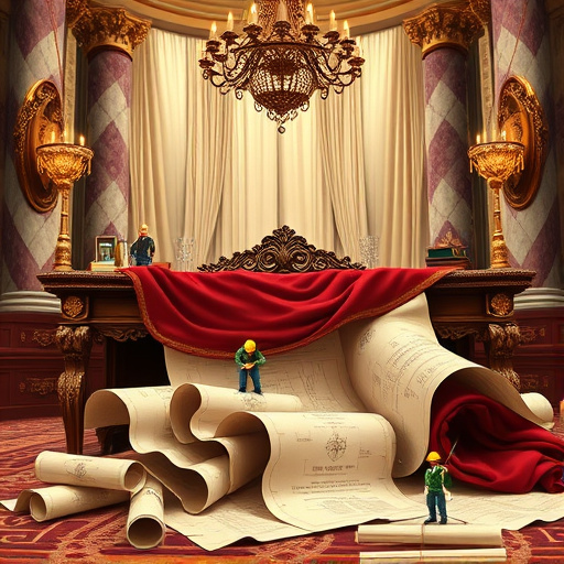 A vibrant digital artwork showcasing an affordable kitchen makeover in Novi, Michigan. The modern kitchen features sleek white cabinets with colorful mint green and yellow backsplash tiles, creating a cheerful atmosphere. Reclaimed wood shelves hold potted herbs, and mismatched hardware adds creative charm. The countertops display a retro toaster, fresh fruit bowl, and a quirky coffee mug, highlighting budget-friendly upgrades. A bright teal round breakfast table with mismatched playful chairs suggests warmth and personality. Large windows reveal a wintery suburban scene with leafless trees and the Novi shopping district skyline. Whimsical details like a squirrel sculpture and retro clock add personality. The cheerful, innovative design emphasizes transforming a modest space into a stylish, functional, and character-rich culinary area.