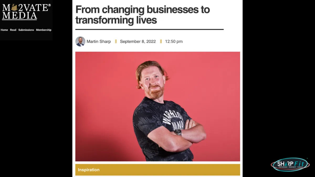 Featured in MO2VATE MEDIA Magazine talking about From changing businesses to transforming lives