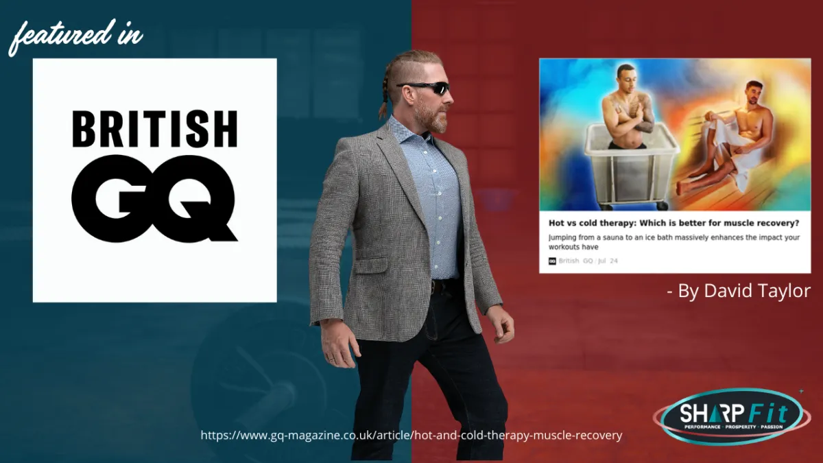 Featured in British GQ Magazine talking about hot/cold therapy
