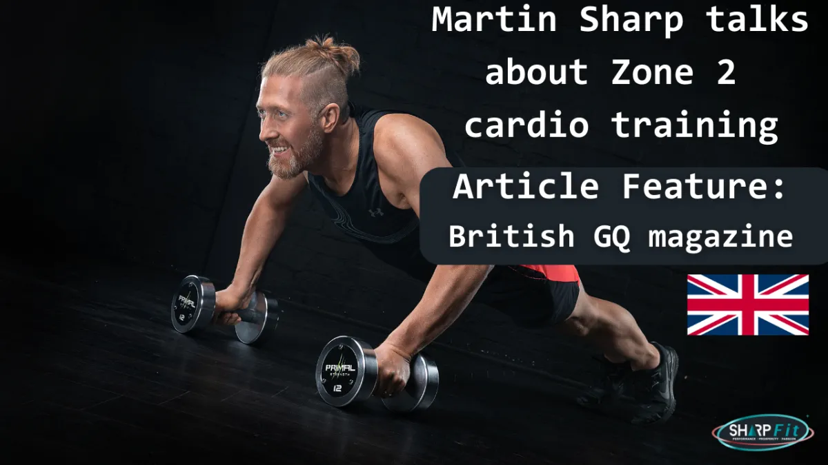 Featured in British GQ Magazine talking about the effects of Zone 2 cardio