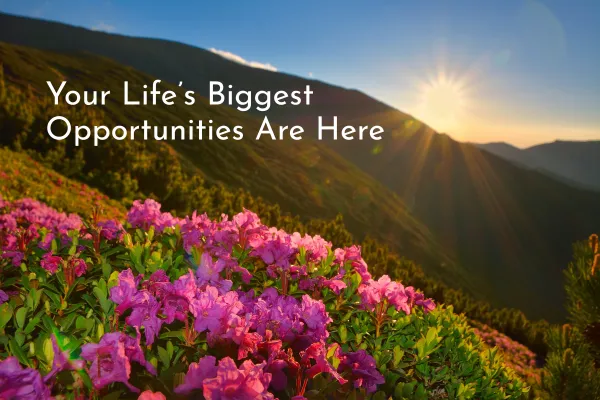 Your Life’s Biggest Opportunities Are Here