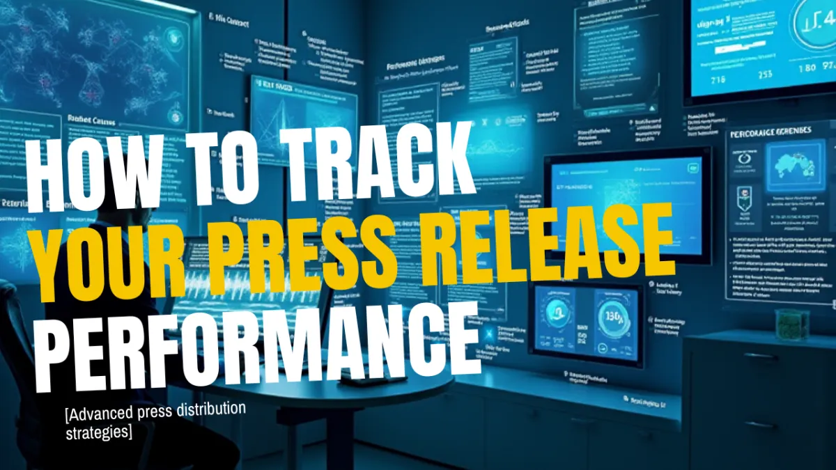 Advanced performance tracking facility featuring press release analysis and metric extraction systems