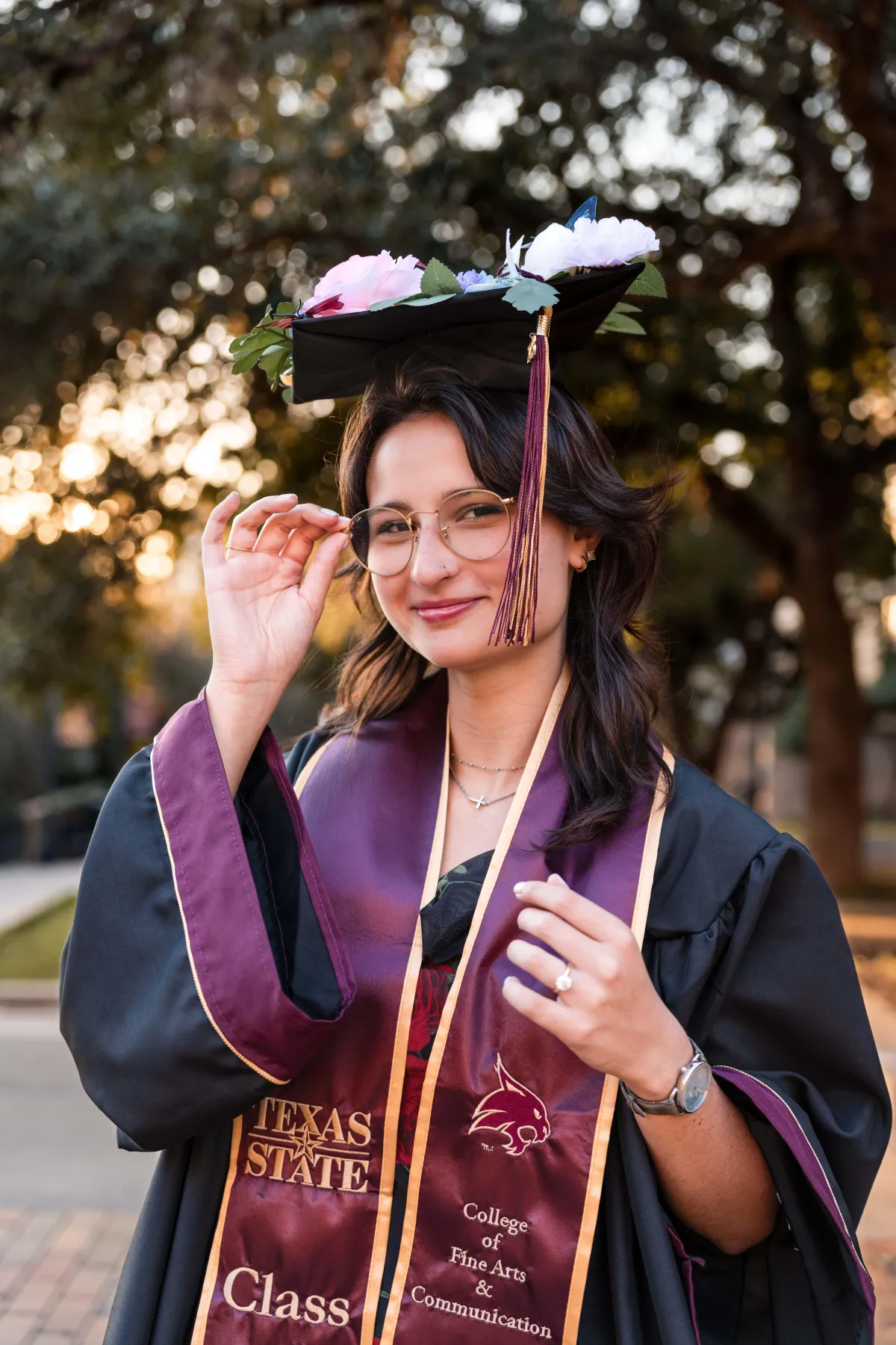 Students navigating the vibrant campus of Texas State University in San Marcos, TX