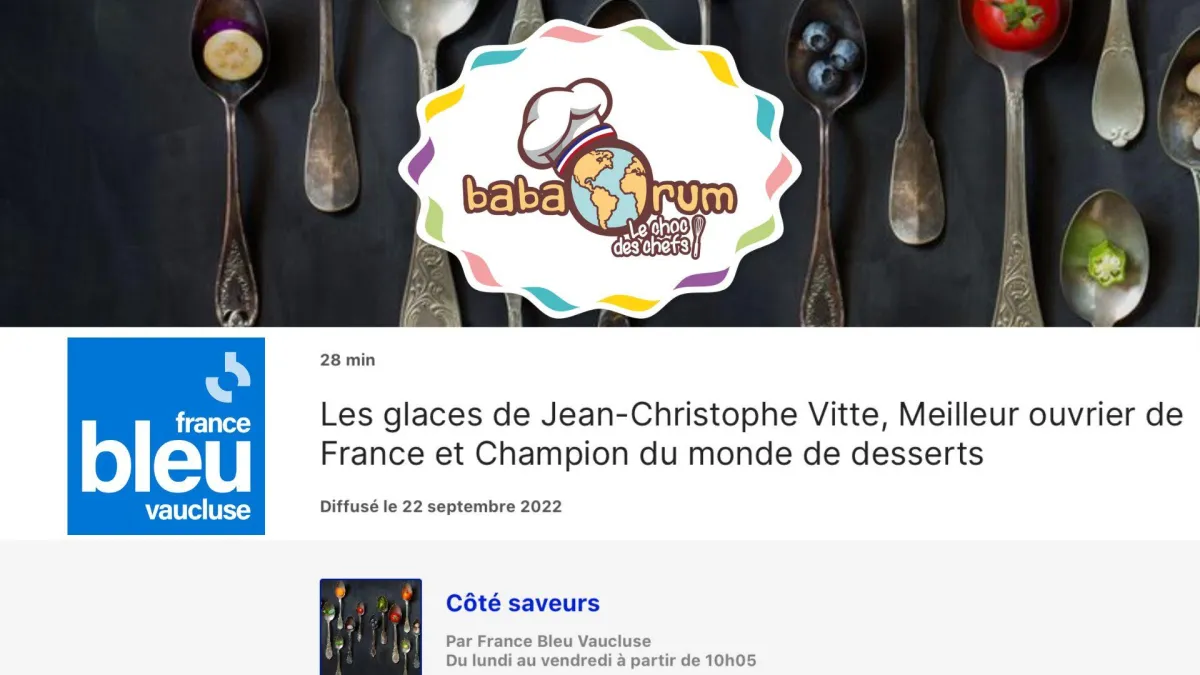 Interview de Thomas sur France Bleu Vaucluse