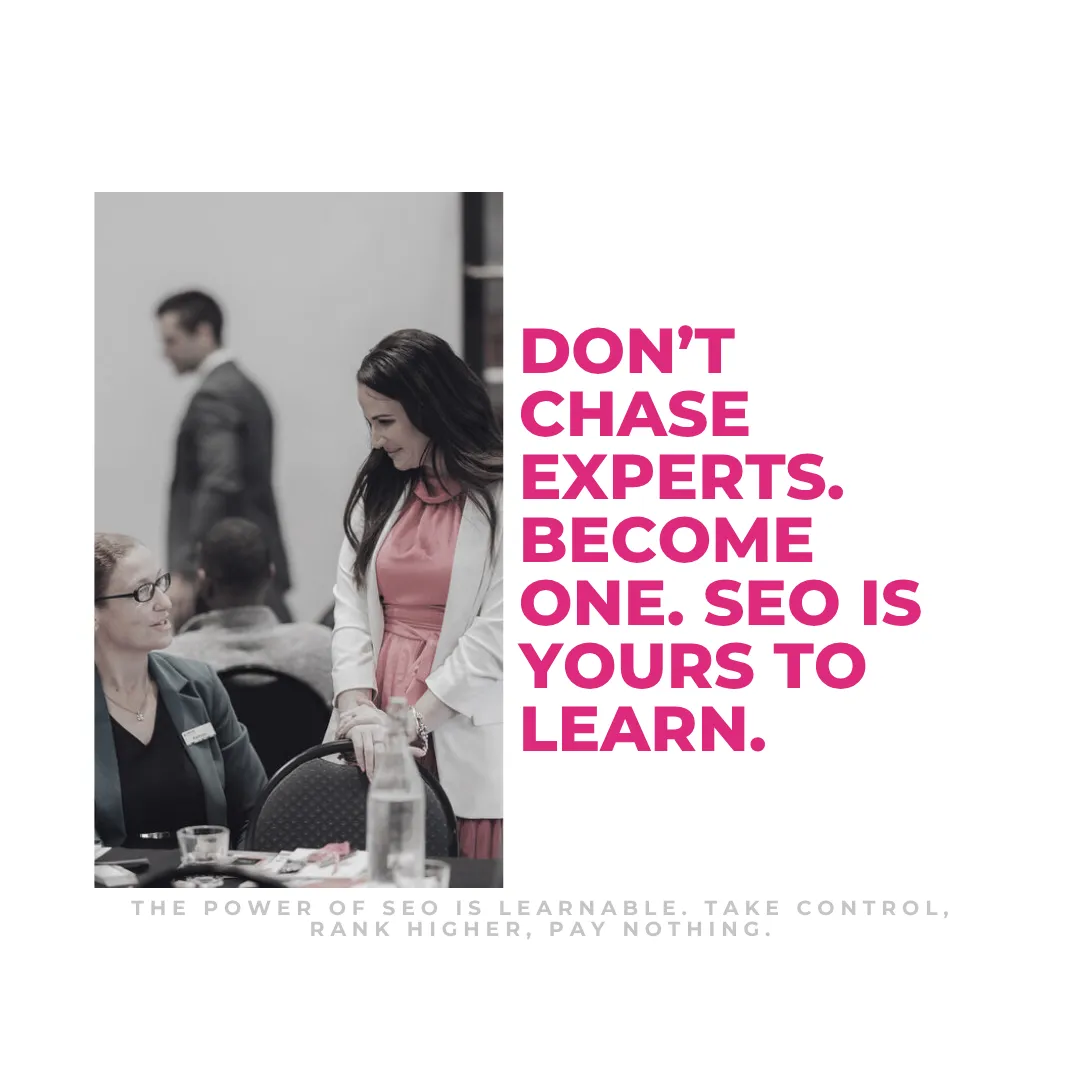 Bold cover image with the title: 'SEO Isn’t a Mystery. It’s a Skill. And You Can Learn It Without Paying an Expert'—empowering message for self-taught digital marketers and entrepreneurs.