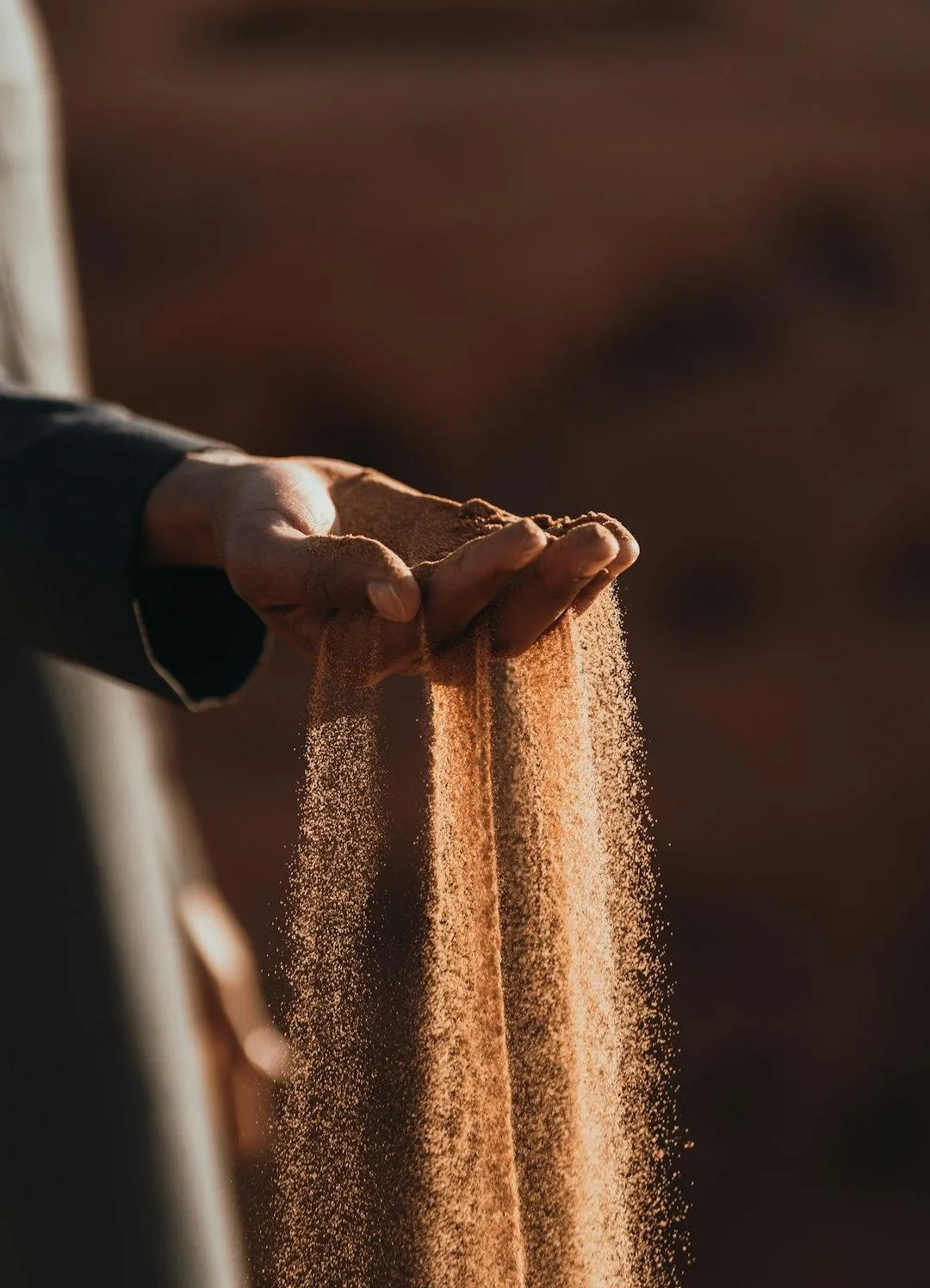 Time explained with sand.