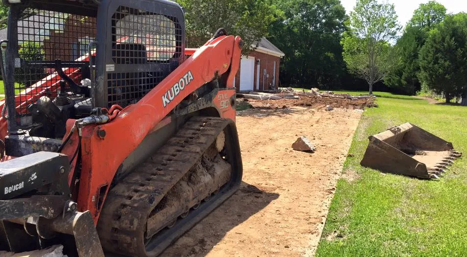 land clearing near Elmore County, Alabama