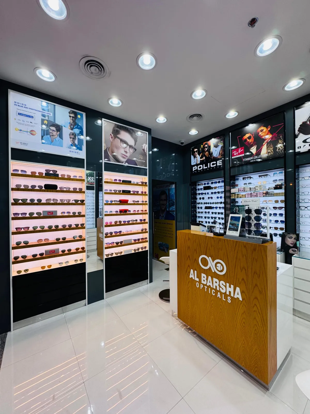 Opticals shop inside view Khawla Tower