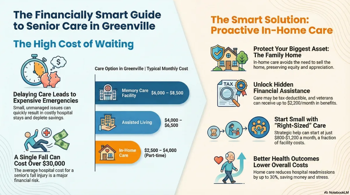 Planning for 2026: The Financial Benefits of In-Home Care for Greenville Seniors