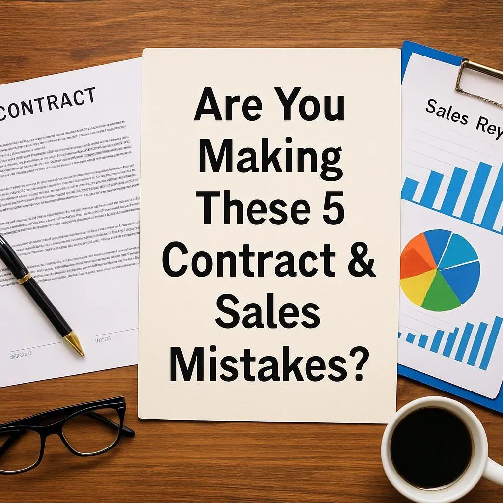 ¿Estás cometiendo estos 5 errores de contrato y ventas?