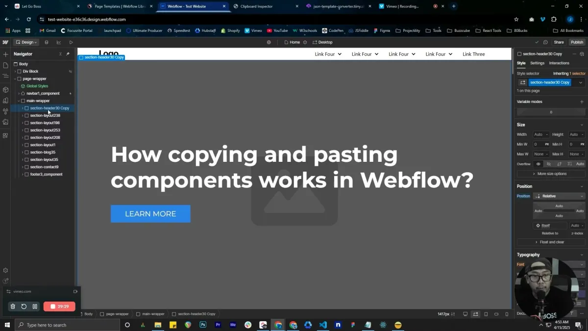 Webflow Secret Revealed! Decoding Webflow's Copy-Paste Feature